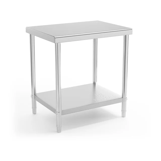 80x60cm catering table with shelf