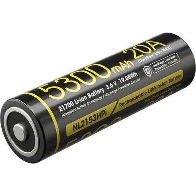 Nitecore BATTERY RECH.LI-ION 3.6V/NL2153HPI(5300MAH) NITECORE