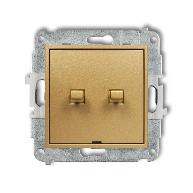 American-style single-pole stair switch mechanism (two buttons without pictograms, separate power supply)