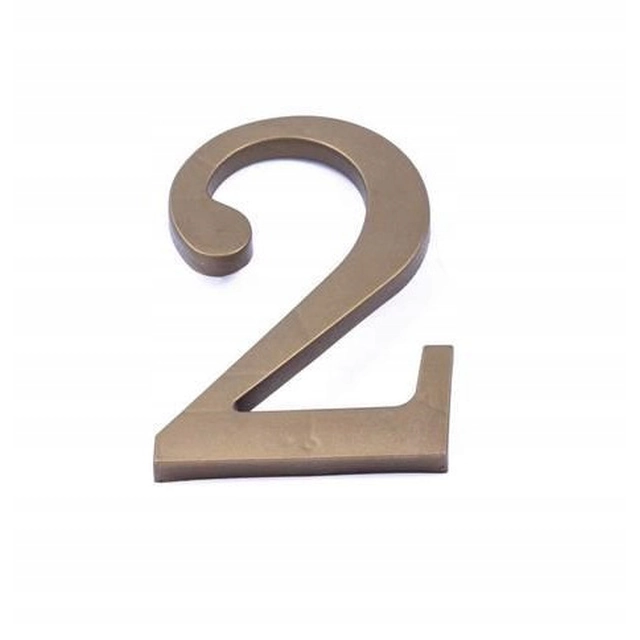 GOLD PLASTIC HOUSE NUMBER DIGITAL 17,5 cm