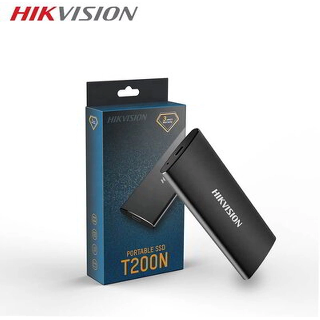 Hikvision 128GB T200N External SSD USB-C read: 450MB / s write: 400 MB / s black - HS-ESSD-T200N / 128G