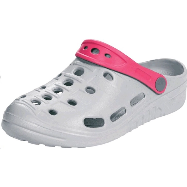 WAIPI women's shoes with gray-pink rubber slippers