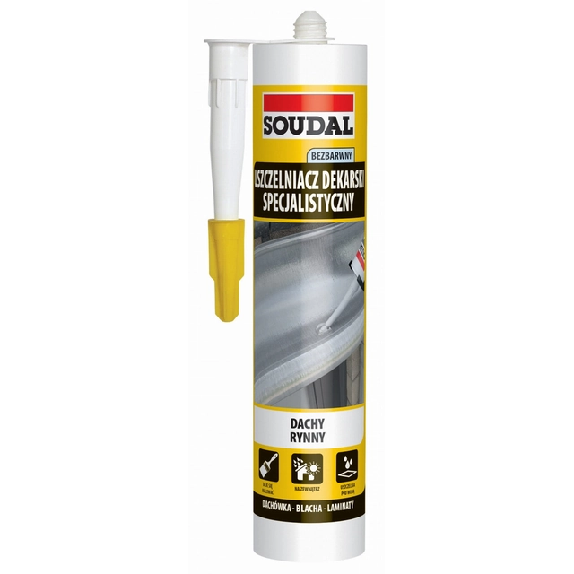 Soudal specialist roofing sealant, colorless, 280 ml