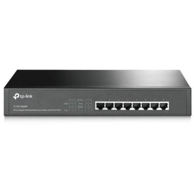 TP-Link switch 8 PoE+ ports 16 Gbps 4000 MAC - TL-SG1008MP