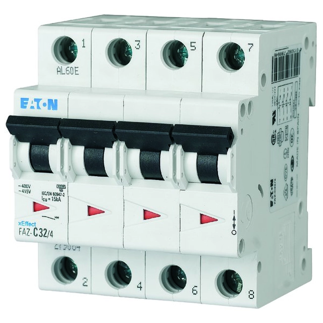 Series circuit breaker 15kA 4-biegunowy FAZ-C25/4