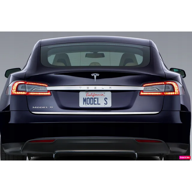 TESLA Model S - CHROME STRIP Chrome hatch