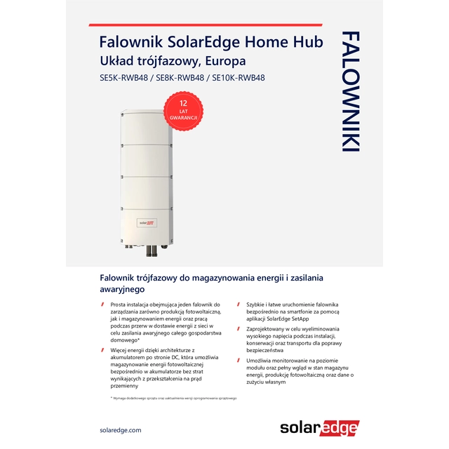 SolarEdge SE10K-RWB48BFN4