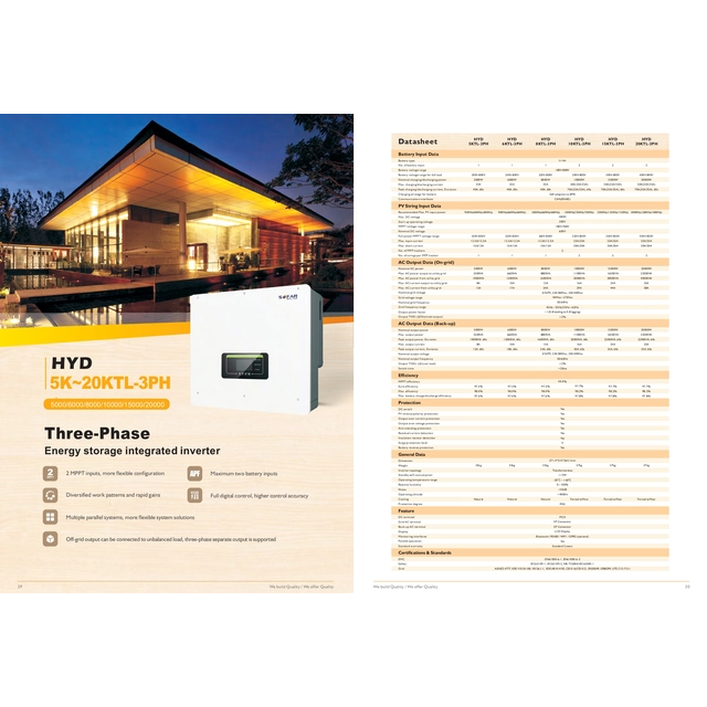 HYD10KTL-3PH 3F Sofar Solar Hybrid Inverter