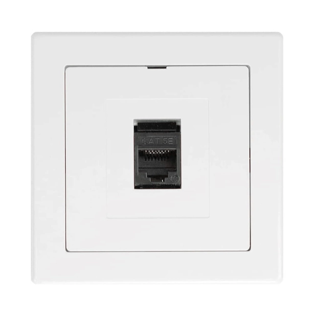 Computer socket p / t 8pin terminal krone LSA +, CATEGORY 6, with a frame - white