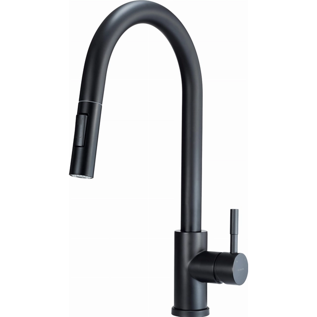 Kitchen faucet Deante Lima nero with pull-out spout