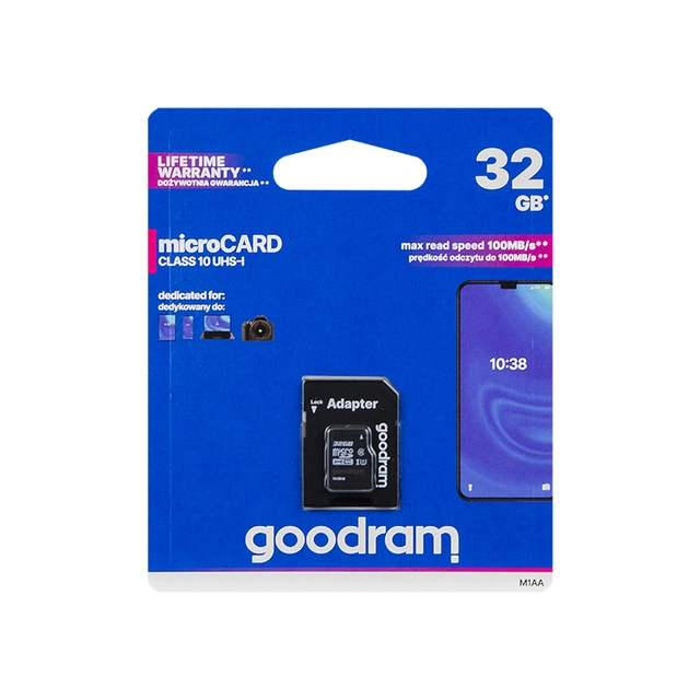 microSDHC card 32GB+adapter SD CL10