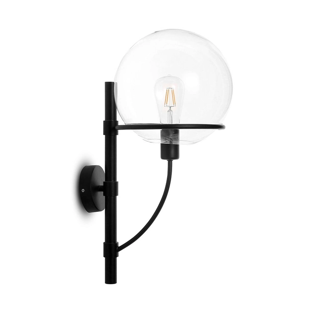 VT7226 Wall lamp / Shade: Transparent / Black