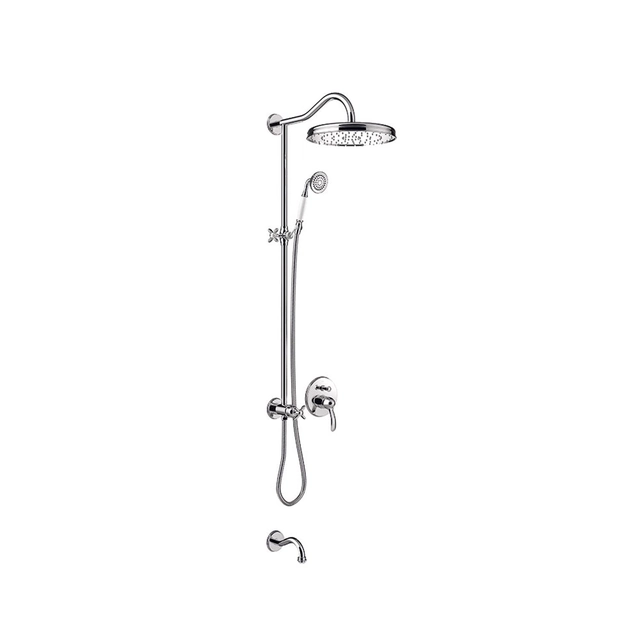 Tres Classic chrome shower set 24218006