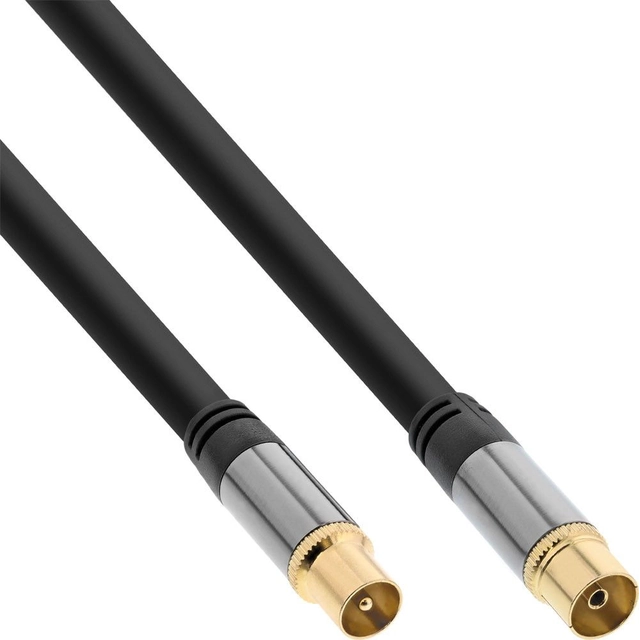 InLine Antenna Cable 0.5m Black (69250P)