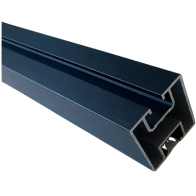 PV mounting rail type 2 - standard (1,6mm) - 1.20m - black, anodized