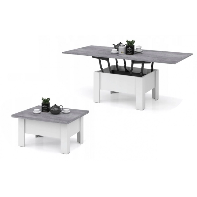 Transformer coffee table 900-1800 x 680 x H490-760mm