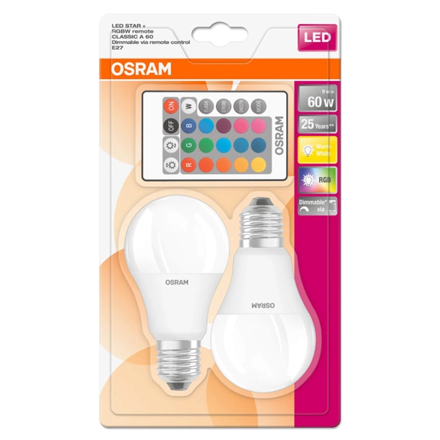 Купить светодиодную лампу osram. Светодиодная лампа Osram led Star+ Dim a60 9w. Led RGBW Lamp e27 60w. Osram 806 LM. Светодиодные лампочки Осрам cu 10.