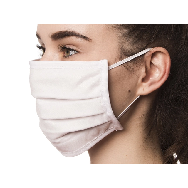 Protective mask - white cotton (PL)