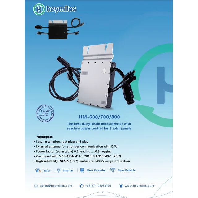 Hoymiles HM Microinverter 800 1P