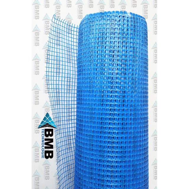 Elevation / plastering mesh, blue - 50 m - mesh 10x10