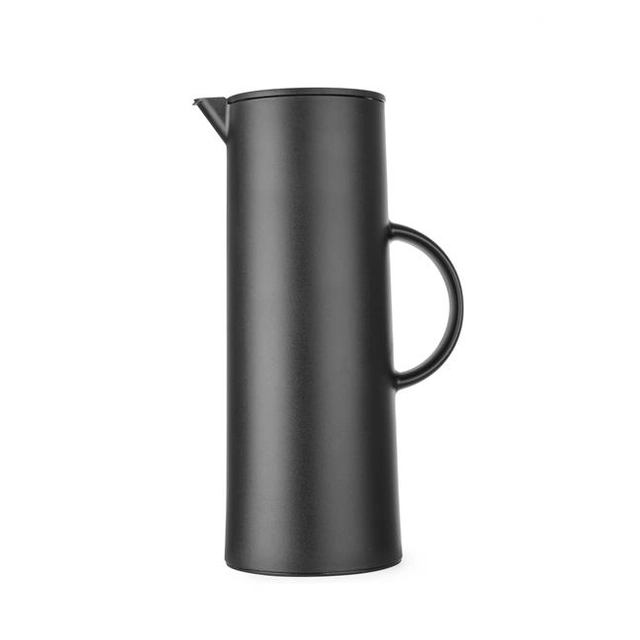 Black vacuum jug with 1 l button