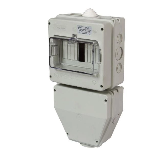 9632-100 Cutie izolatoare de protectie SWKI-3 cu o bandăTH-35 25A 400V IP43