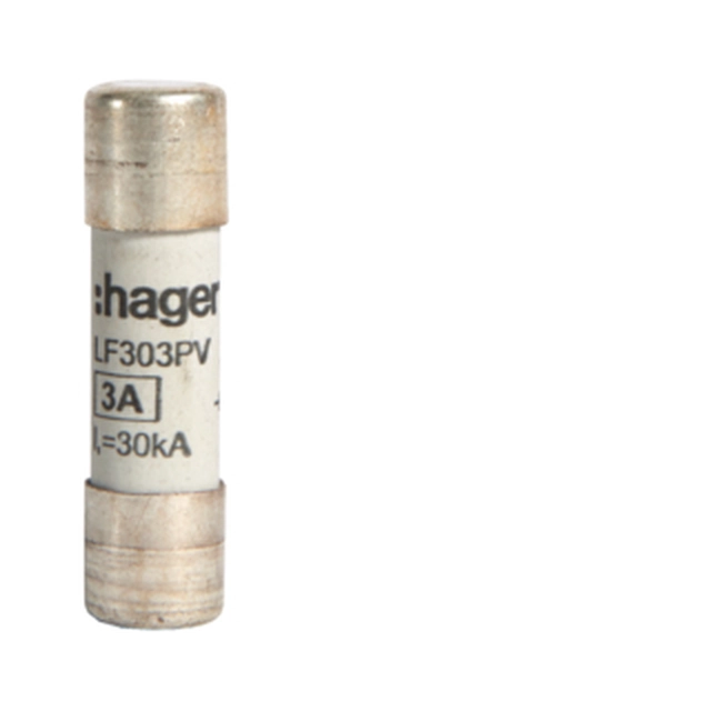 Cylindrical fuse Hager LF303PV 10x38 mm DC