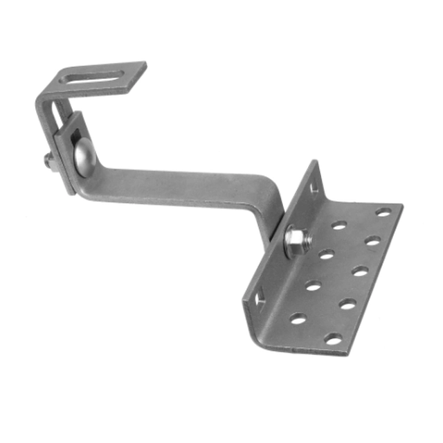 Roof hook-type roof holder with double adjustment for photovoltaic panels (Vario)120mm