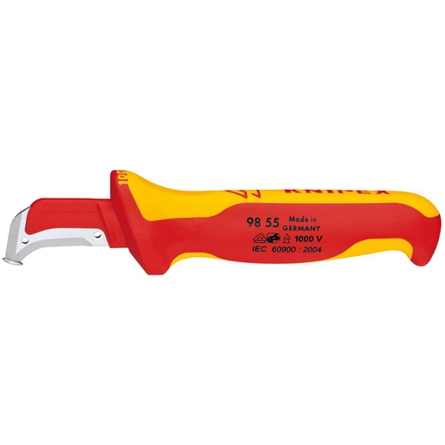 98 55 VDE insulated cable knife - 155 mm. 38 mm blade