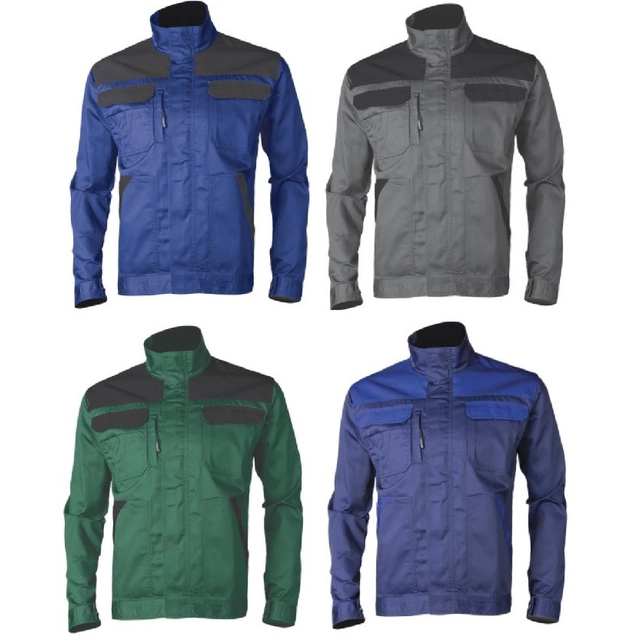 COMMANDER Work jacket, work jacket 100% cotton Dark blue XXXXL, size: XXXXL, color: Dark blue