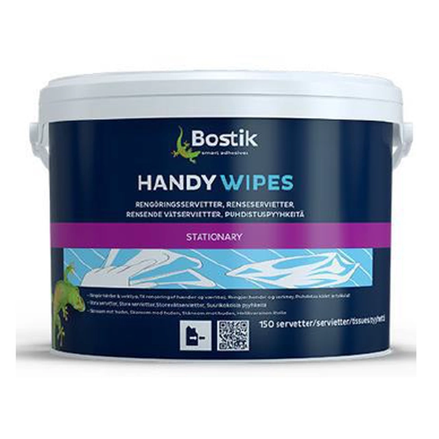 BOSTIK | HANDY WIPES 150 | 150 pcs | UNIVERSAL CLEANING WIPES |