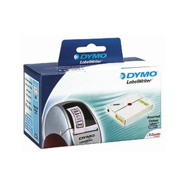 99011 DYMO address labels paper 89x28mm, mix of colors (pack of 4x130pcs of labels)