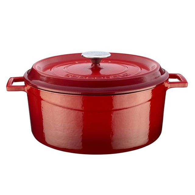 Cast iron red pot