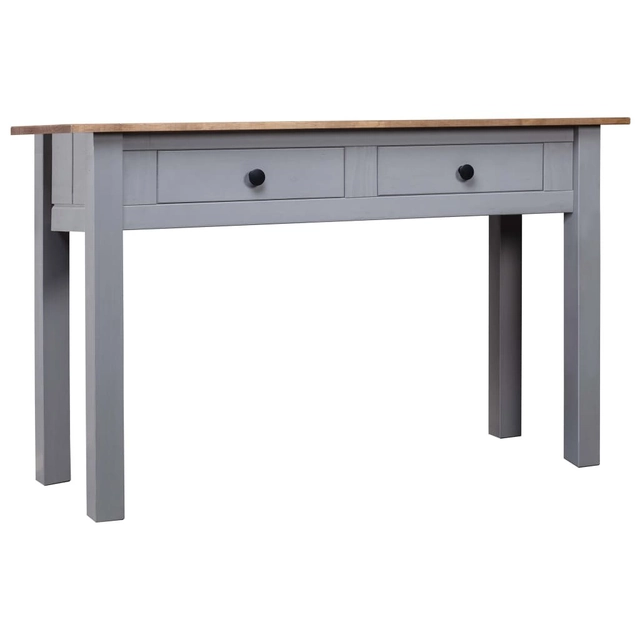Console table, gray, 110x40x72 cm, solid pine, Panama series