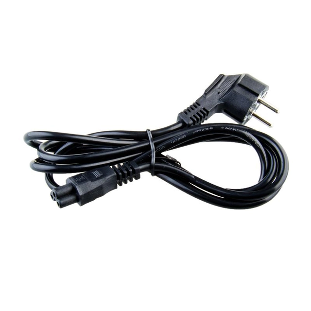 Power cable for laptop power supplies three-pin (shamrock) 1.8 m long