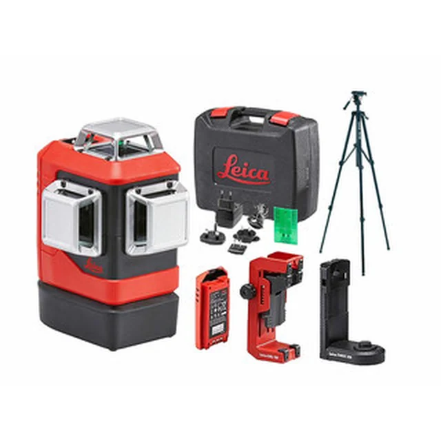 Leica Lino L6G-1 Green line laser Effective beam with signal interceptor: 0 - 80 m | With battery and charger | In a suitcase