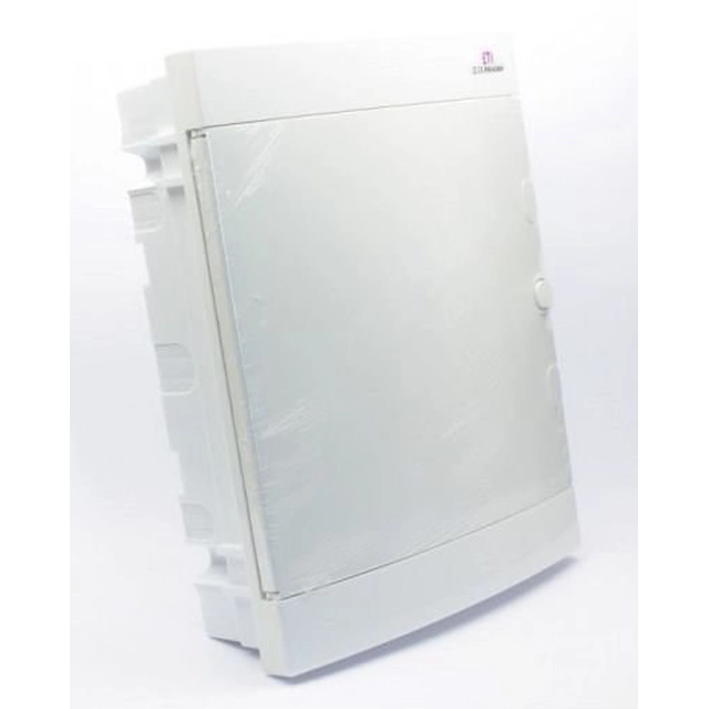 Flush-mounted housing 24 white door modules ECM24PO-s