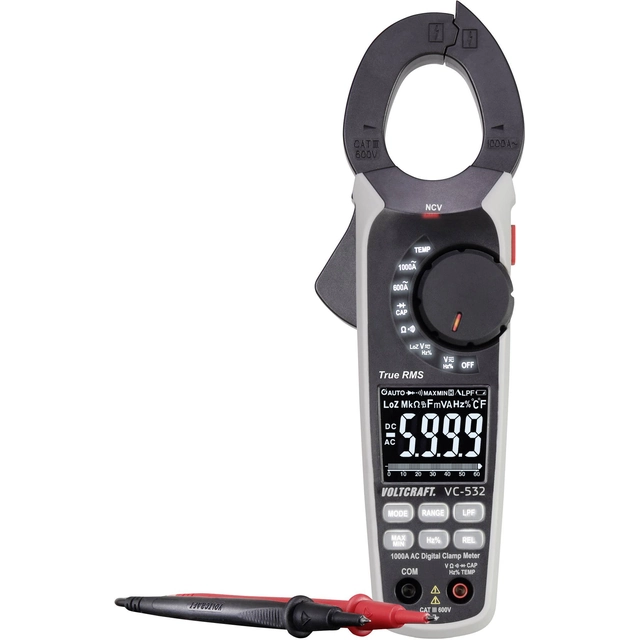VOLTCRAFT clamp meter VC-532 CAT III 600 V Calibration (ISO)