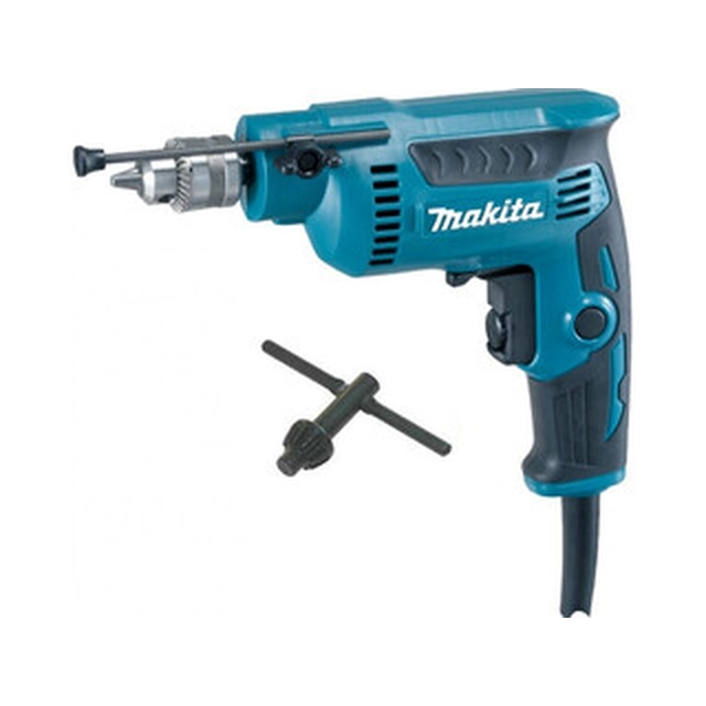 Makita DP2010 electric drill with chuck 230 V | 370 W | 4200 RPM | Chuck 0,5 - 6,5 mm | In metal 6,5 mm | In a cardboard box
