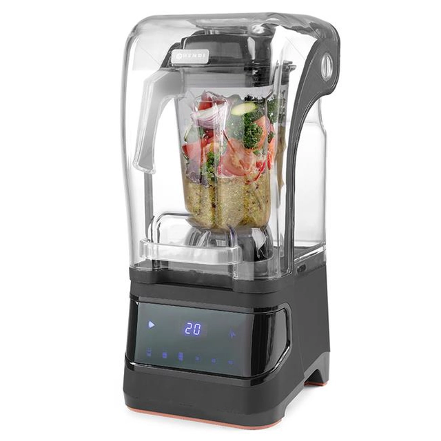 A blender with a soundproofing housing - digital control