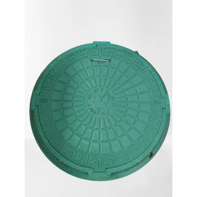 A tampa da escotilha para o tanque séptico 60cm WL-60/75 BP verde