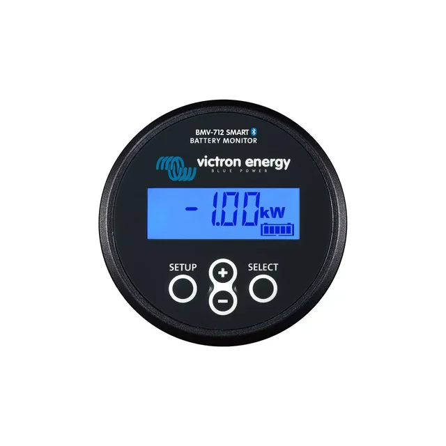 Victron Energy battery charge status monitor BMV-712 black
