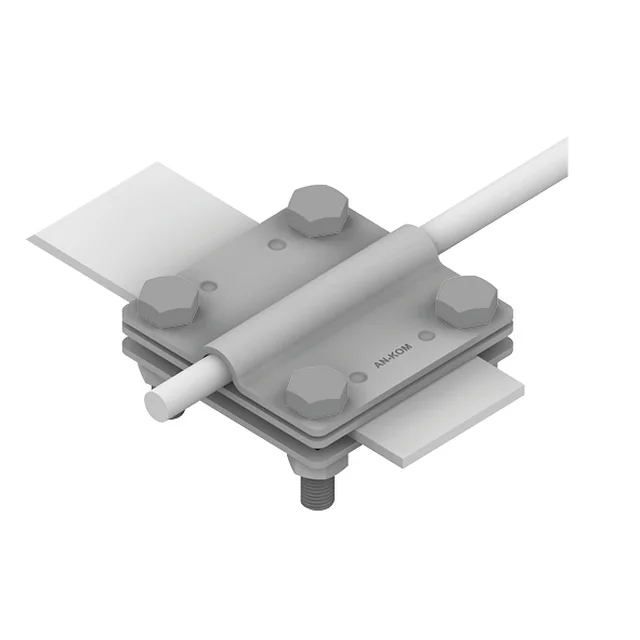 Cross connector 4-śrubowe M8 3-płytkowe B=30mm (hot-dip galvanized steel) AN-05/OG/