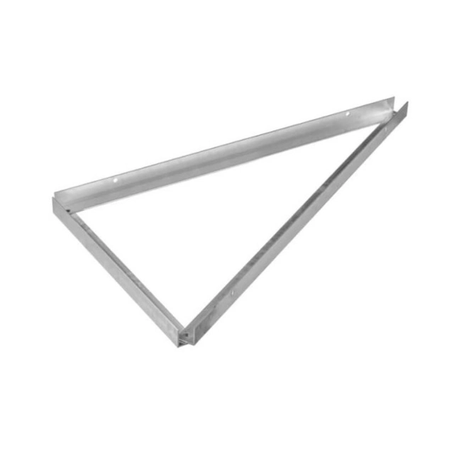 Vertical aluminum triangle 15 degrees