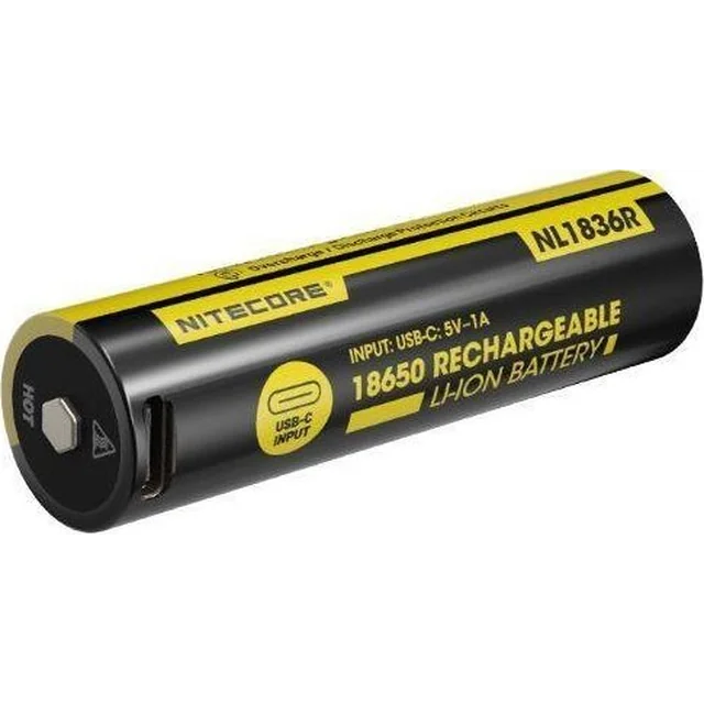 Nitecore BATTERY RECH.LI-ION 3.6V/NL1836R(3600MAH) NITECORE