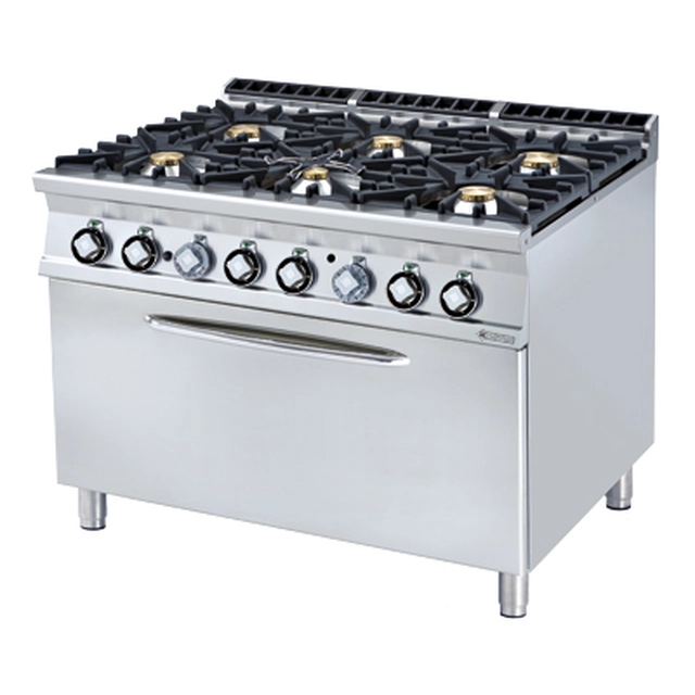CF6 - 912 G Gas cooker with an oven