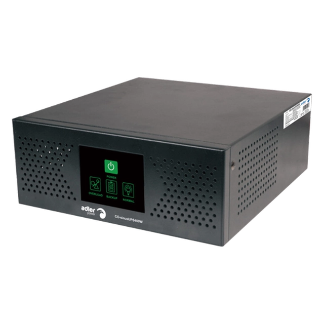 Uninterruptible power supply, UPS 500VA/400W, SINUS pure - ADLER