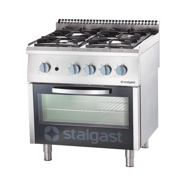 Gas stove 4 burner dimensions. 800x700x850 with gas oven 24+5 kW- G20