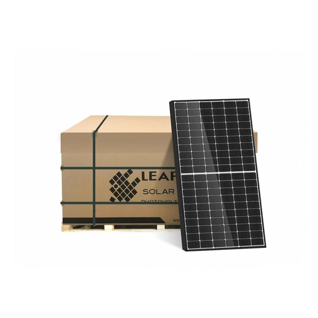 LEAPTON 460 Wp monocrystalline solar panel LP182*182-M-60-MH black frame 30 mm / Solar panel LEAPTON 460 Wp LP182*182-M-60-MH black frame 30 mm. 1 pallet contains 36 pieces / 1 pallet contains 36 pieces.