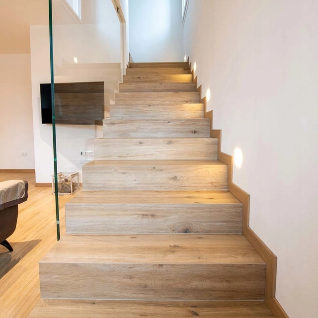 Wood tiles for stairs 100x30 Honey oak